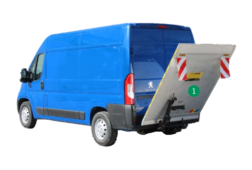 Large Van Con Sponda Caricatrice