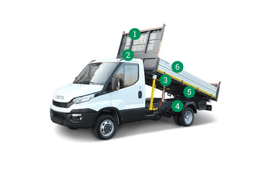 Cassone Ribaltabile Trilaterale 2800mm