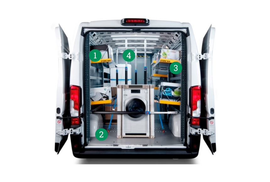 Scaffalature Per Trasporto Elettrodomestici_Large Van